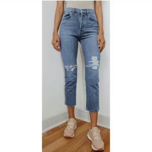 EUC Worn Once Agolde High Rise Straight Riley Jeans